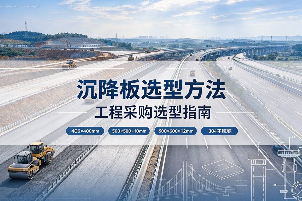 甘德沉降板选择方法