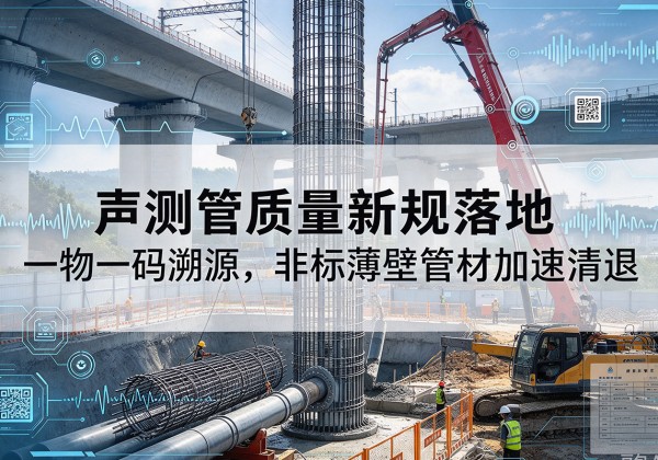 甘德声测管质量新规落地，一物一码溯源，非标薄壁管材加速清退
