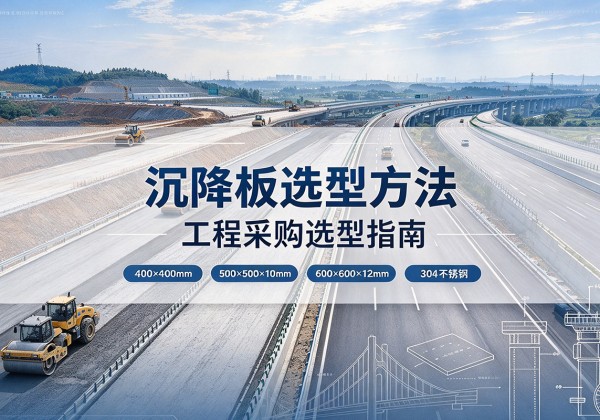 甘德沉降板选择方法